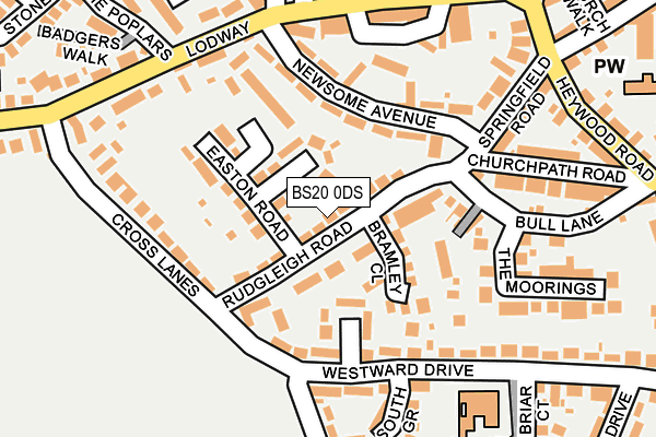 BS20 0DS map - OS OpenMap – Local (Ordnance Survey)