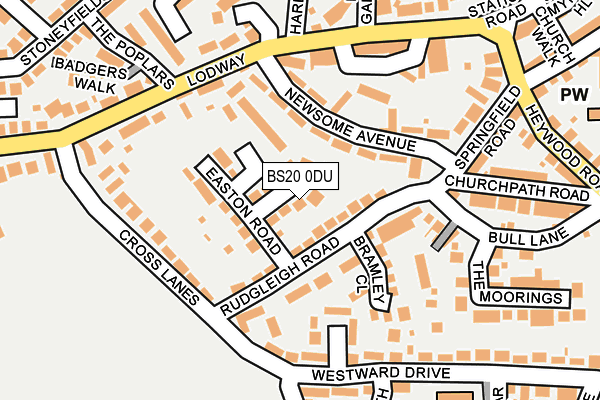 BS20 0DU map - OS OpenMap – Local (Ordnance Survey)