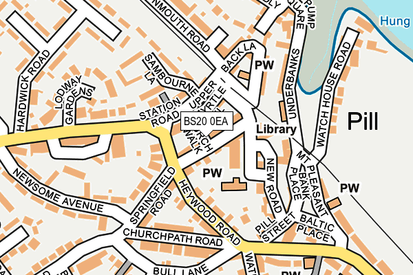 BS20 0EA map - OS OpenMap – Local (Ordnance Survey)