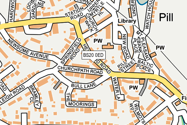 BS20 0ED map - OS OpenMap – Local (Ordnance Survey)