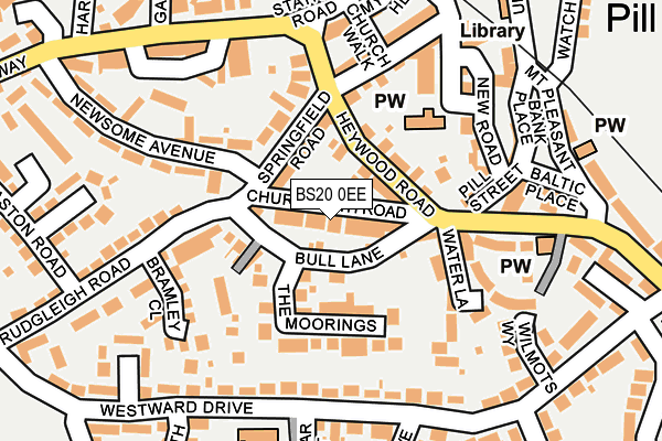 BS20 0EE map - OS OpenMap – Local (Ordnance Survey)