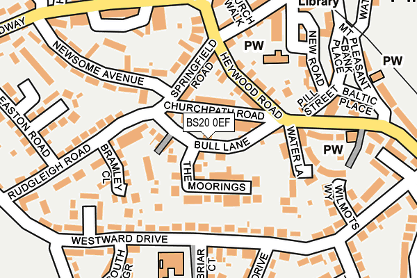 BS20 0EF map - OS OpenMap – Local (Ordnance Survey)