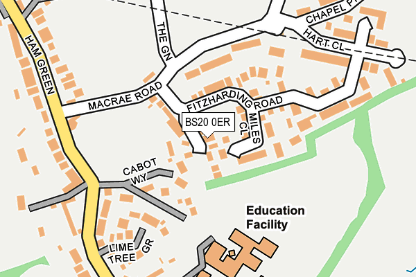 BS20 0ER map - OS OpenMap – Local (Ordnance Survey)