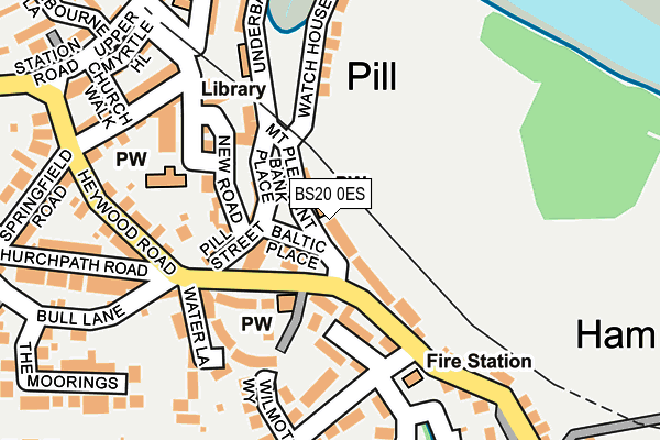 BS20 0ES map - OS OpenMap – Local (Ordnance Survey)