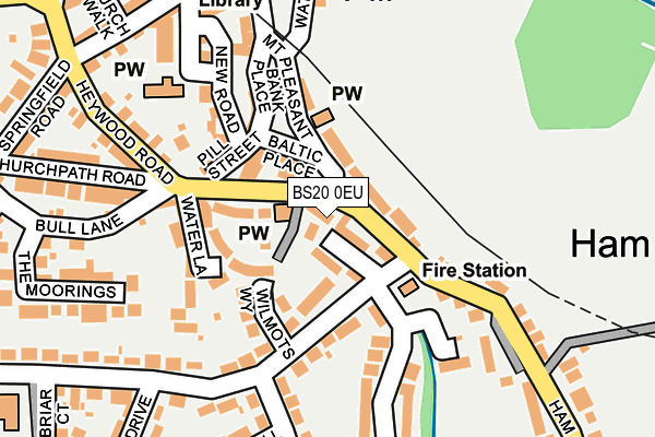 BS20 0EU map - OS OpenMap – Local (Ordnance Survey)