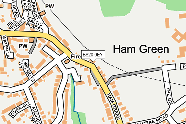 BS20 0EY map - OS OpenMap – Local (Ordnance Survey)