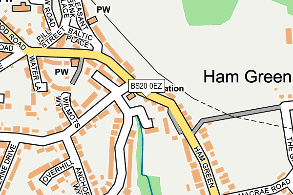 BS20 0EZ map - OS OpenMap – Local (Ordnance Survey)