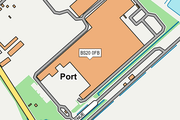 BS20 0FB map - OS OpenMap – Local (Ordnance Survey)