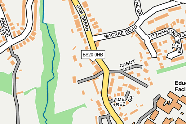 BS20 0HB map - OS OpenMap – Local (Ordnance Survey)