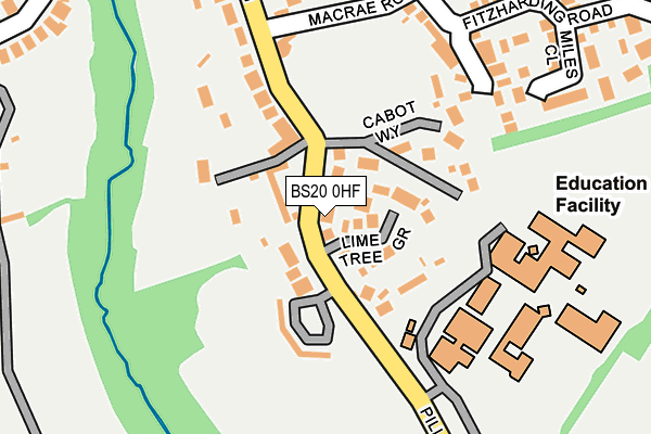 BS20 0HF map - OS OpenMap – Local (Ordnance Survey)