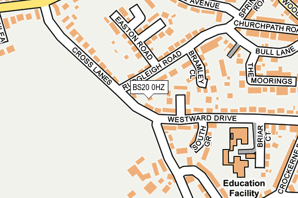 BS20 0HZ map - OS OpenMap – Local (Ordnance Survey)