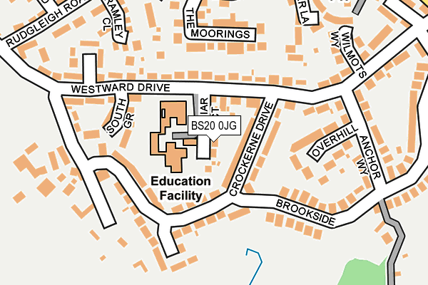 BS20 0JG map - OS OpenMap – Local (Ordnance Survey)