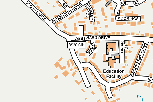 BS20 0JH map - OS OpenMap – Local (Ordnance Survey)