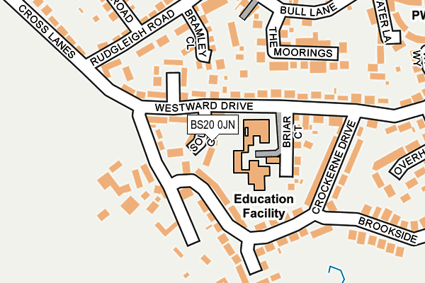 BS20 0JN map - OS OpenMap – Local (Ordnance Survey)