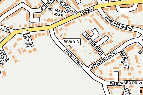 BS20 0JQ map - OS OpenMap – Local (Ordnance Survey)