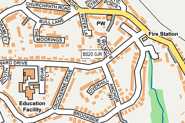 BS20 0JR map - OS OpenMap – Local (Ordnance Survey)