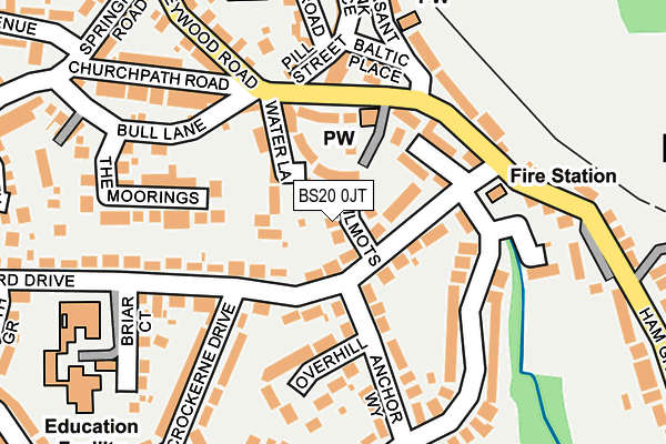 BS20 0JT map - OS OpenMap – Local (Ordnance Survey)