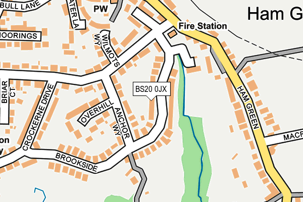 BS20 0JX map - OS OpenMap – Local (Ordnance Survey)