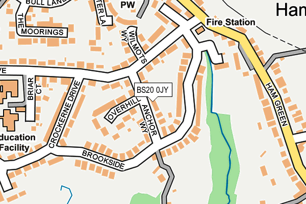 BS20 0JY map - OS OpenMap – Local (Ordnance Survey)