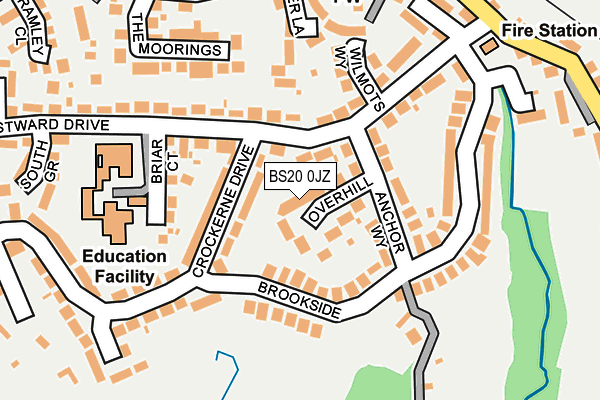 BS20 0JZ map - OS OpenMap – Local (Ordnance Survey)