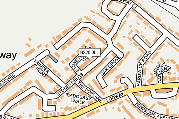 BS20 0LL map - OS OpenMap – Local (Ordnance Survey)