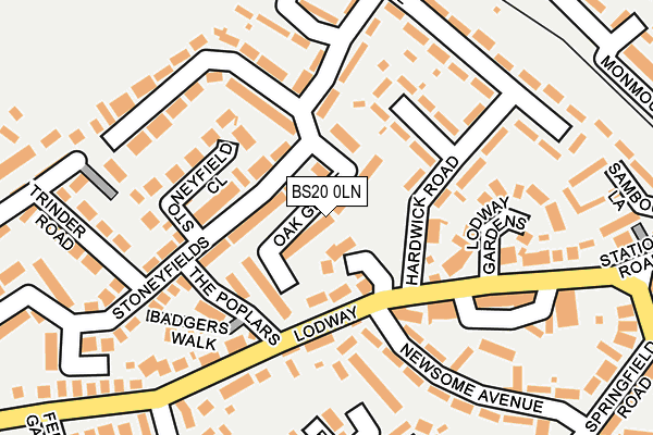 Map of KPW HOMES LTD at local scale