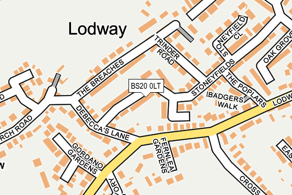 BS20 0LT map - OS OpenMap – Local (Ordnance Survey)