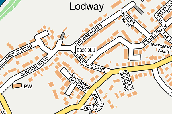 BS20 0LU map - OS OpenMap – Local (Ordnance Survey)