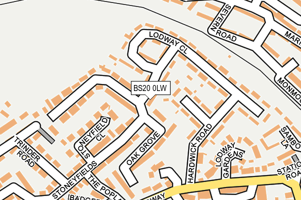 BS20 0LW map - OS OpenMap – Local (Ordnance Survey)