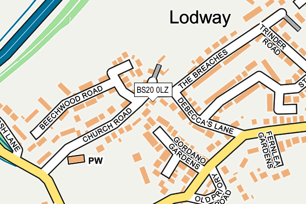 BS20 0LZ map - OS OpenMap – Local (Ordnance Survey)