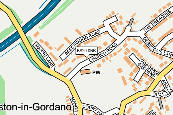 BS20 0NB map - OS OpenMap – Local (Ordnance Survey)