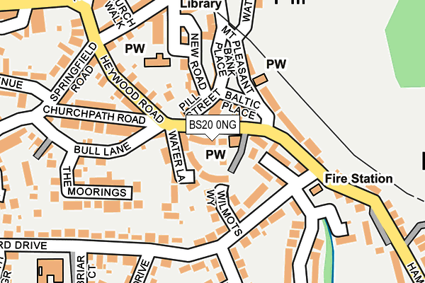 BS20 0NG map - OS OpenMap – Local (Ordnance Survey)