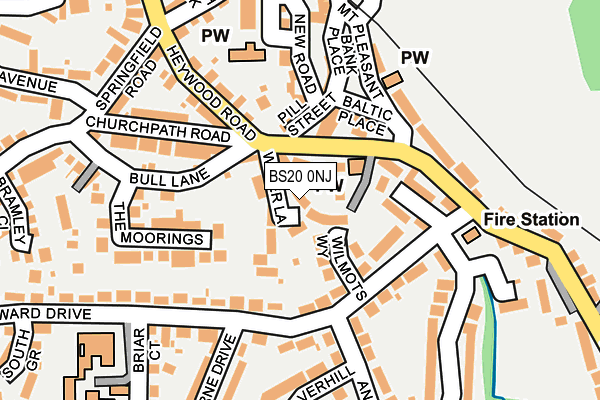 BS20 0NJ map - OS OpenMap – Local (Ordnance Survey)