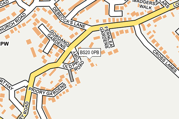 BS20 0PB map - OS OpenMap – Local (Ordnance Survey)