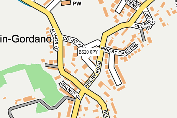 BS20 0PY map - OS OpenMap – Local (Ordnance Survey)