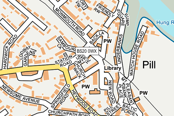 BS20 0WX map - OS OpenMap – Local (Ordnance Survey)