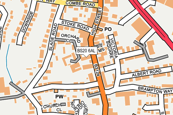 BS20 6AL map - OS OpenMap – Local (Ordnance Survey)