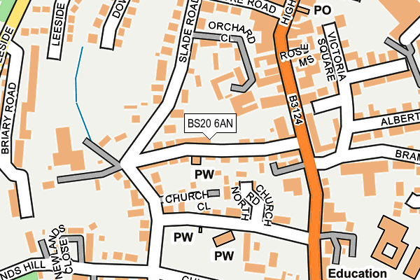 BS20 6AN map - OS OpenMap – Local (Ordnance Survey)