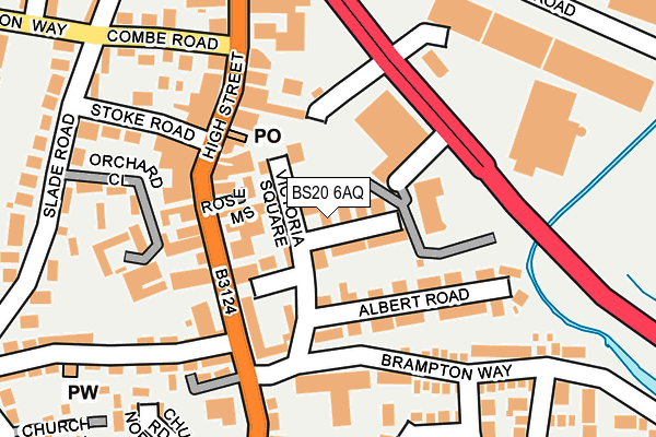 BS20 6AQ map - OS OpenMap – Local (Ordnance Survey)