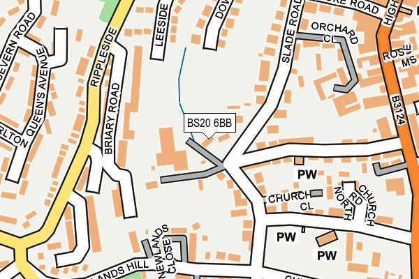 BS20 6BB map - OS OpenMap – Local (Ordnance Survey)