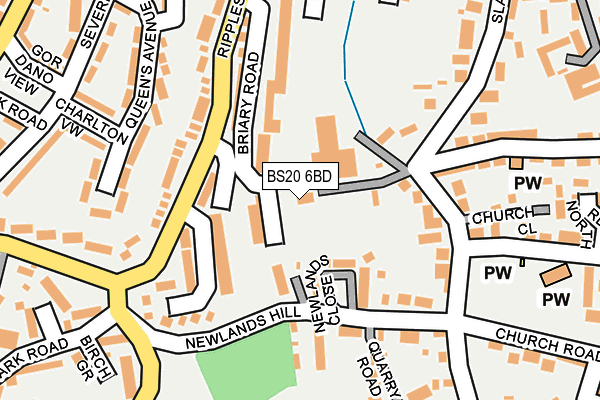 BS20 6BD map - OS OpenMap – Local (Ordnance Survey)