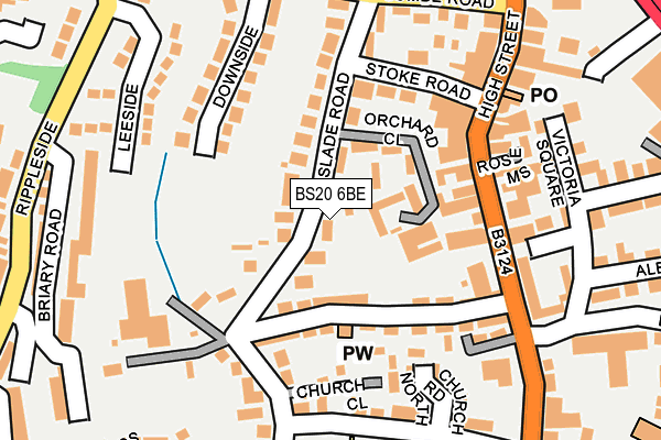 BS20 6BE map - OS OpenMap – Local (Ordnance Survey)