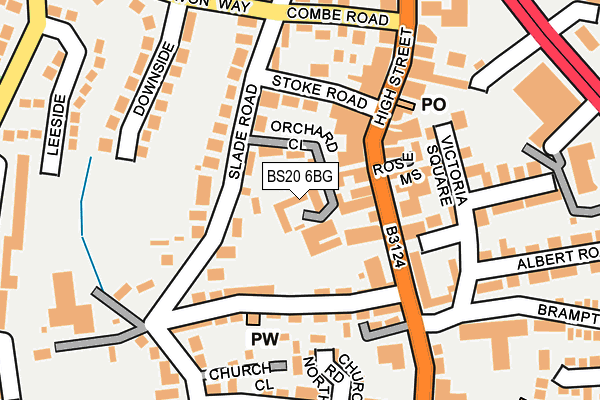 BS20 6BG map - OS OpenMap – Local (Ordnance Survey)