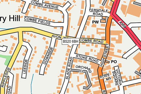 BS20 6BH map - OS OpenMap – Local (Ordnance Survey)