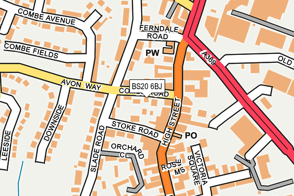 BS20 6BJ map - OS OpenMap – Local (Ordnance Survey)