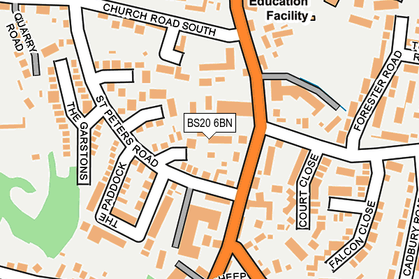 BS20 6BN map - OS OpenMap – Local (Ordnance Survey)