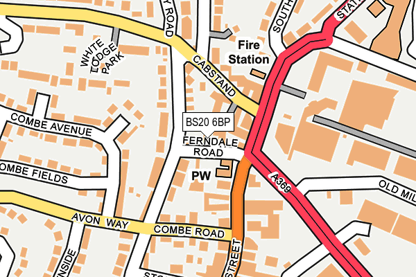 BS20 6BP map - OS OpenMap – Local (Ordnance Survey)