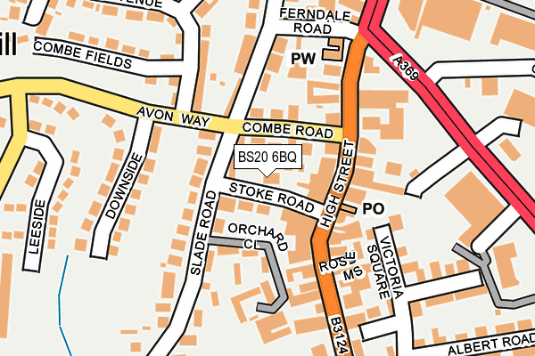 BS20 6BQ map - OS OpenMap – Local (Ordnance Survey)