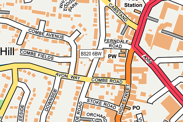 BS20 6BW map - OS OpenMap – Local (Ordnance Survey)
