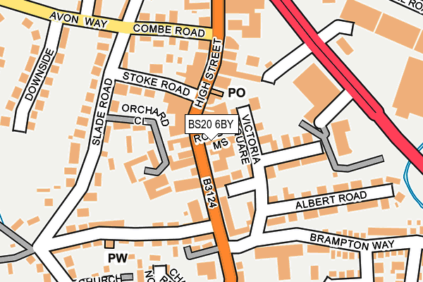 BS20 6BY map - OS OpenMap – Local (Ordnance Survey)